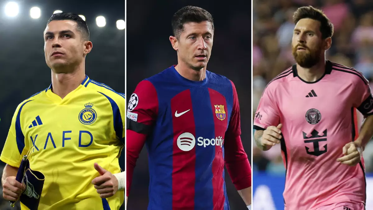 Lewandowski Joins CR7, Messi in Champions League Record Book