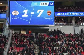 Arsenal Records Best Away Victory in Champions League