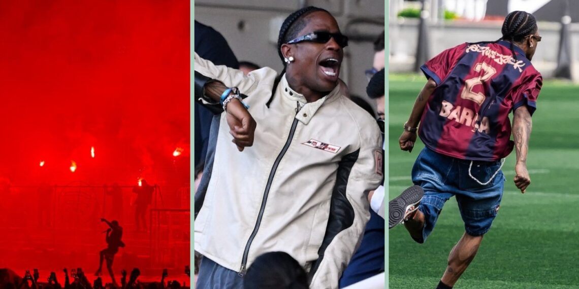 Rapper Travis Scott Electrifies Barcelona in Landmark Collaboration