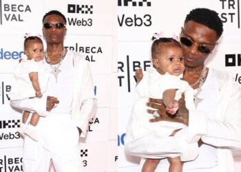 Wizkid Unveils Baby Daughter’s Face at Tribeca Premiere — Fans Name Her